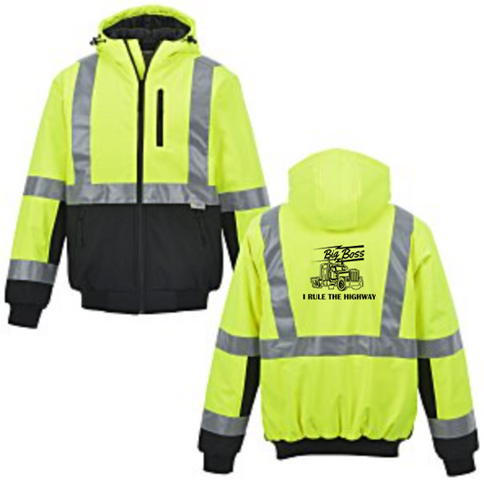 I Rule the Highway Xtreme-Flex Insulated Soft Shell Hooded Jacket